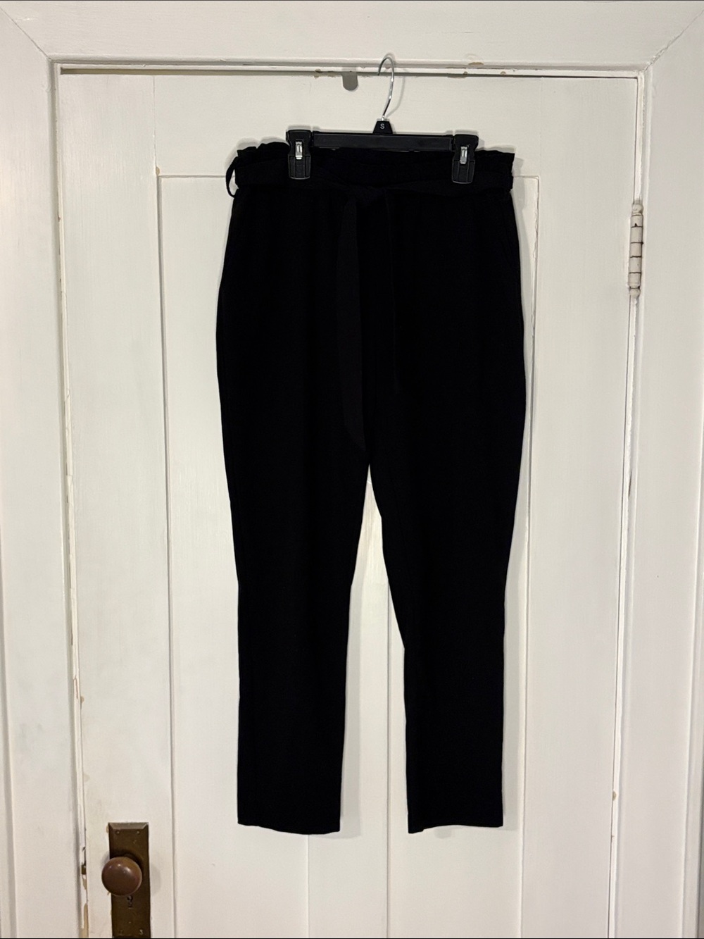Candie's Black Paperbag Tie-Waist Pants